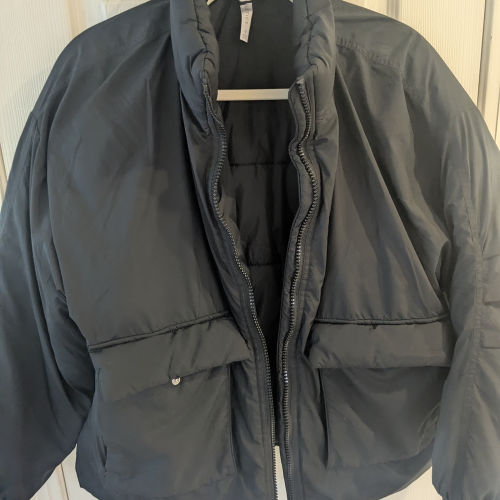 Fabletics Black Puffer Jacket - image 1